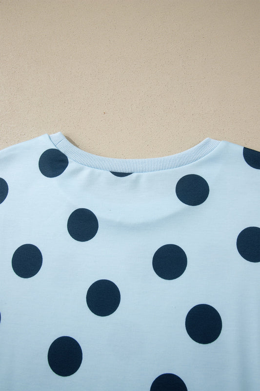 Blue Polka Dot Shirt