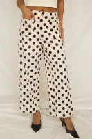 Cream Poka Dot