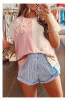 Flower Split Top