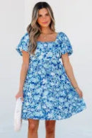 Blue Floral Dress